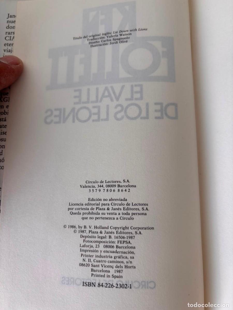 Libros de segunda mano: El valle de los leones - Ken Follett - Foto 4