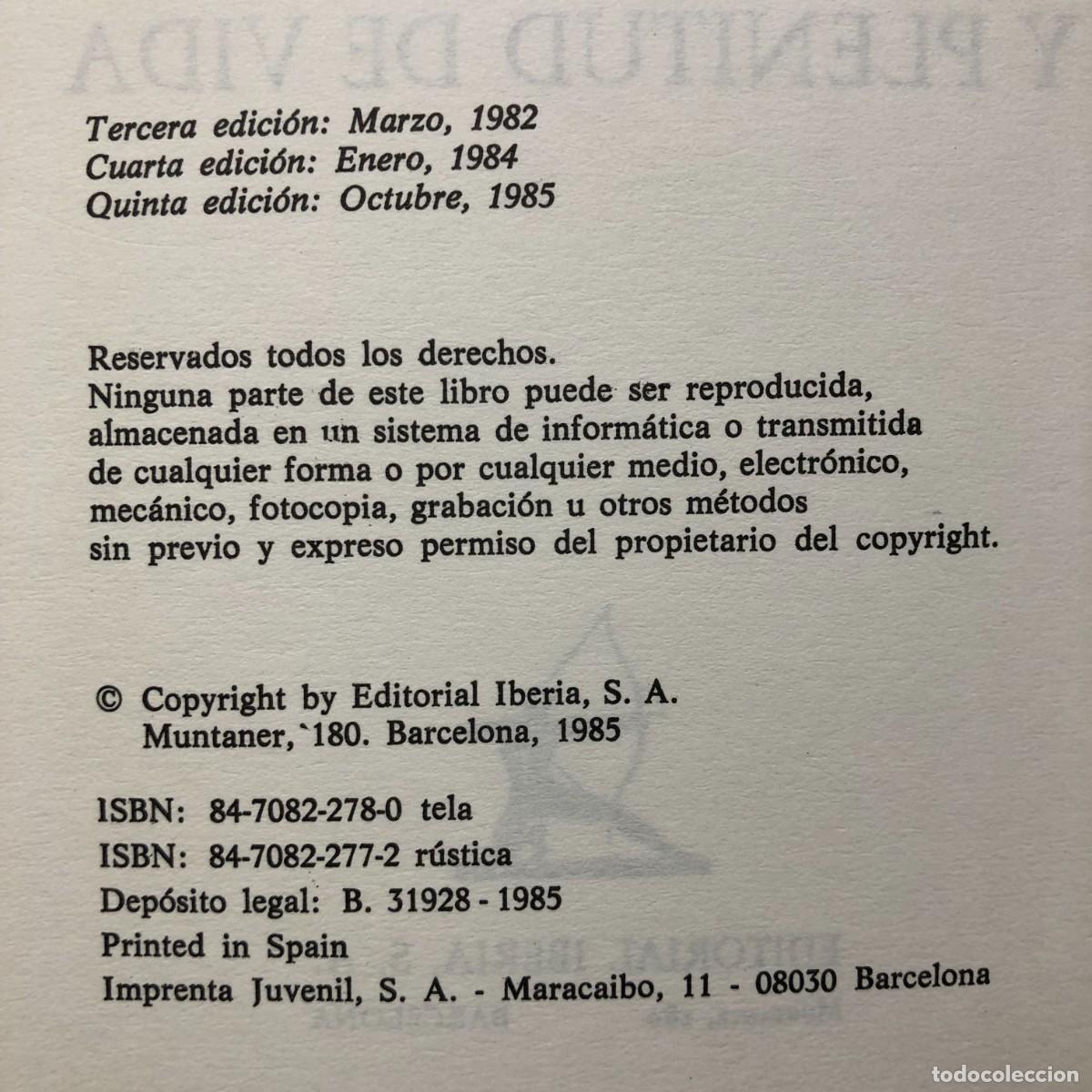 Libros de segunda mano: CREATIVIDAD Y PLENITUD DE VIDA - ANTONIO BLAY - IBERIA / 4610 - Foto 4