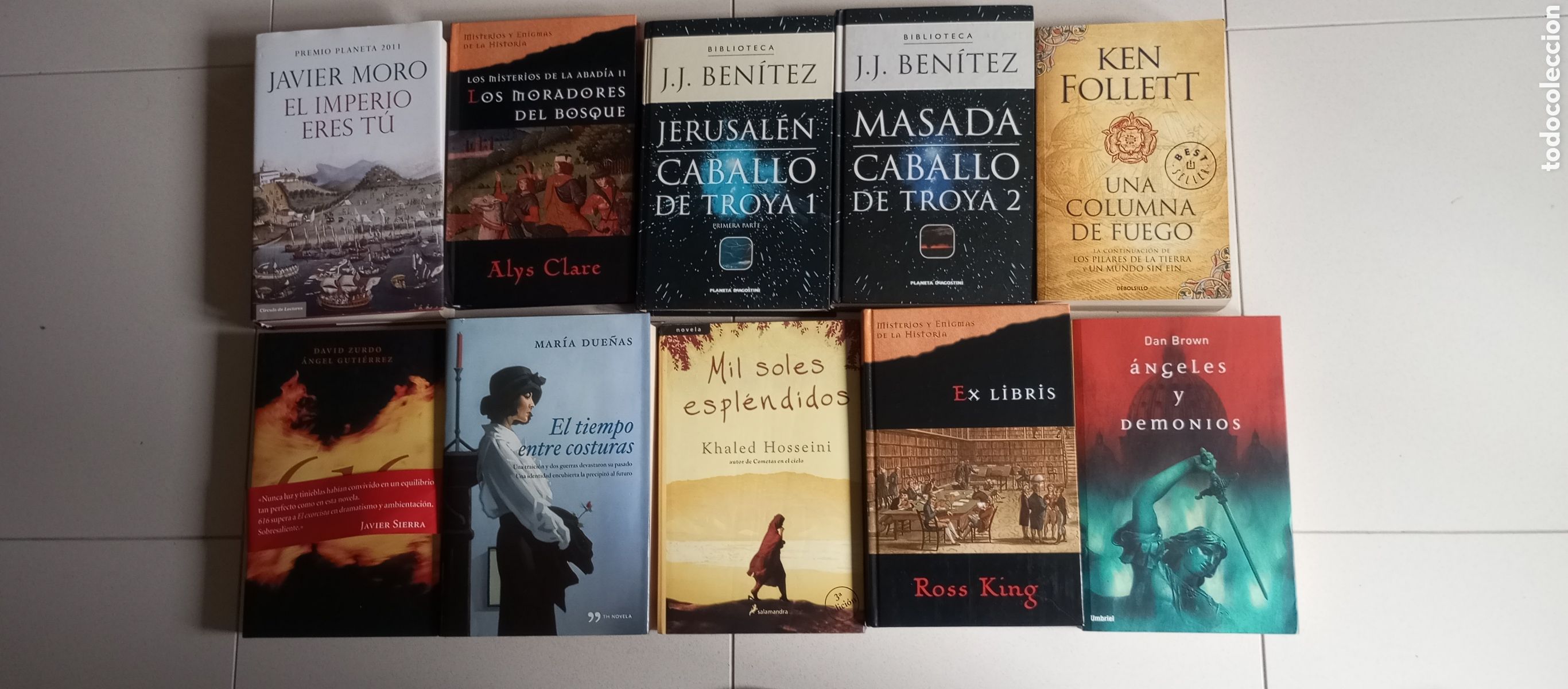 Libros de segunda mano: Lote de diez novelas variadas