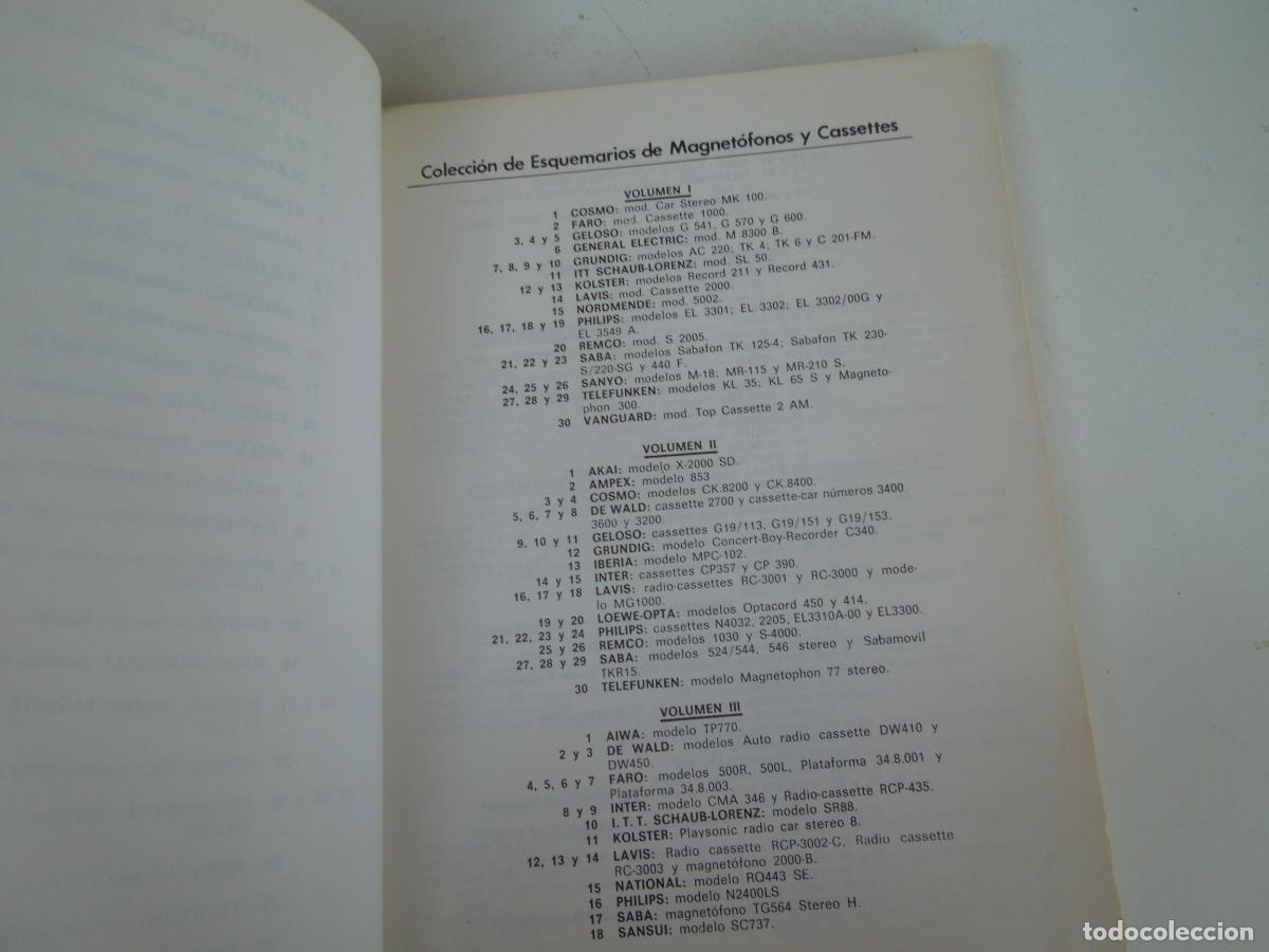 Libros de segunda mano: ESQUEMARIO DE MAGNETOFONOS Y CASSETTES - REDE - VI 1978 - Foto 5