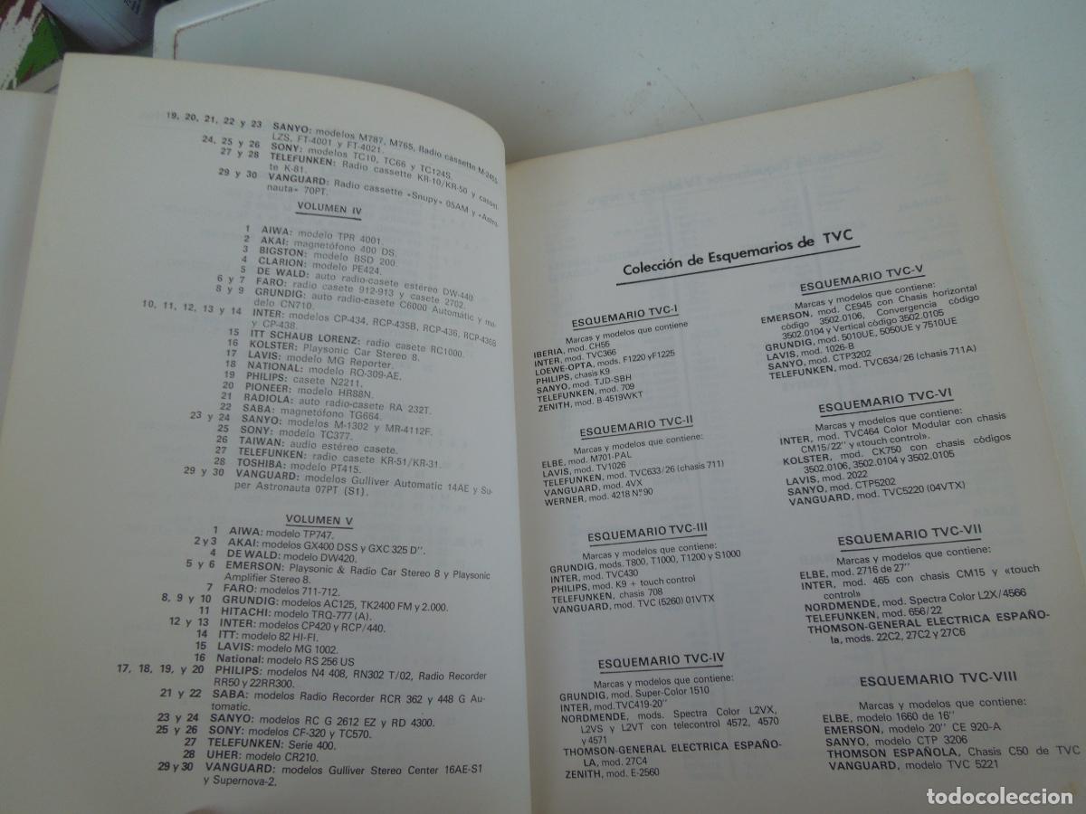 Libros de segunda mano: ESQUEMARIO DE MAGNETOFONOS Y CASSETTES - REDE - VI 1978 - Foto 6