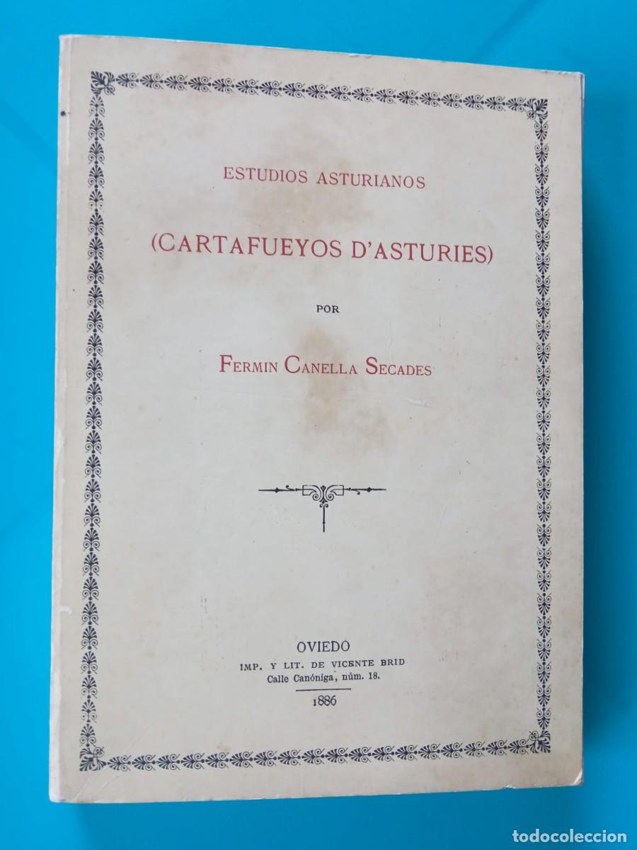 Libros de segunda mano: Cartafueyos d&acute;Asturies. Estudios asturianos. Ferm&iacute;n Canella Secades