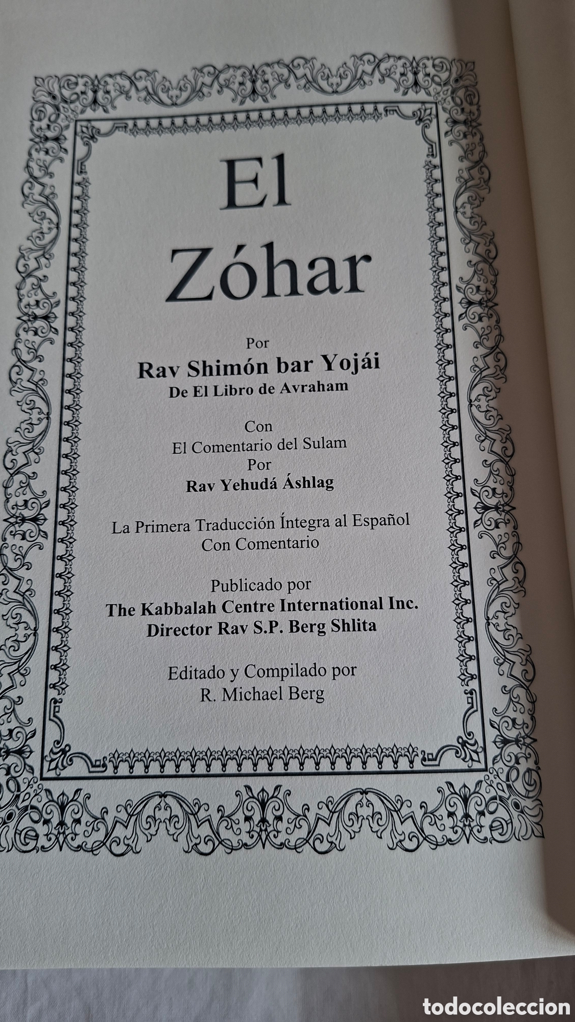 Libros de segunda mano: EL ZOHAR. 3 tomos Primera edici&oacute;n espa&ntilde;ol. 2005. Cabala - Foto 4