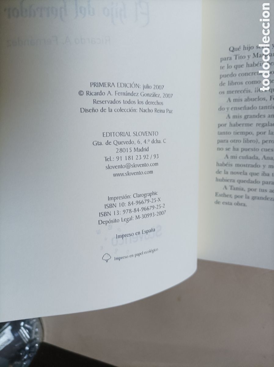 Libros de segunda mano: El hijo del herrador / Ricardo A. Fern&aacute;ndez. - Foto 4
