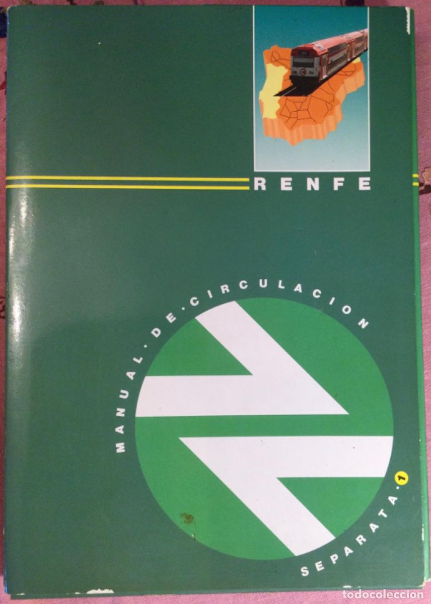 Libros de segunda mano: RENFE MANUAL DE CIRCULACI&Oacute;N SEPARATAS DEL 1 AL 20