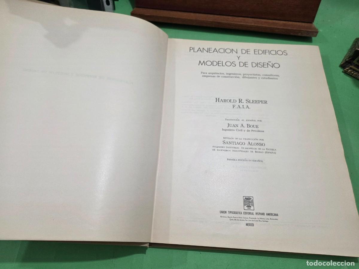 Libros de segunda mano: &rdquo;&rdquo;PLANEACI&Oacute;N DE EDIFICIOS Y MODELOS DE DISE&Ntilde;O&rdquo;&rdquo;...SLEEPER...UTHEA...M&Eacute;XICO...1966... - Foto 6