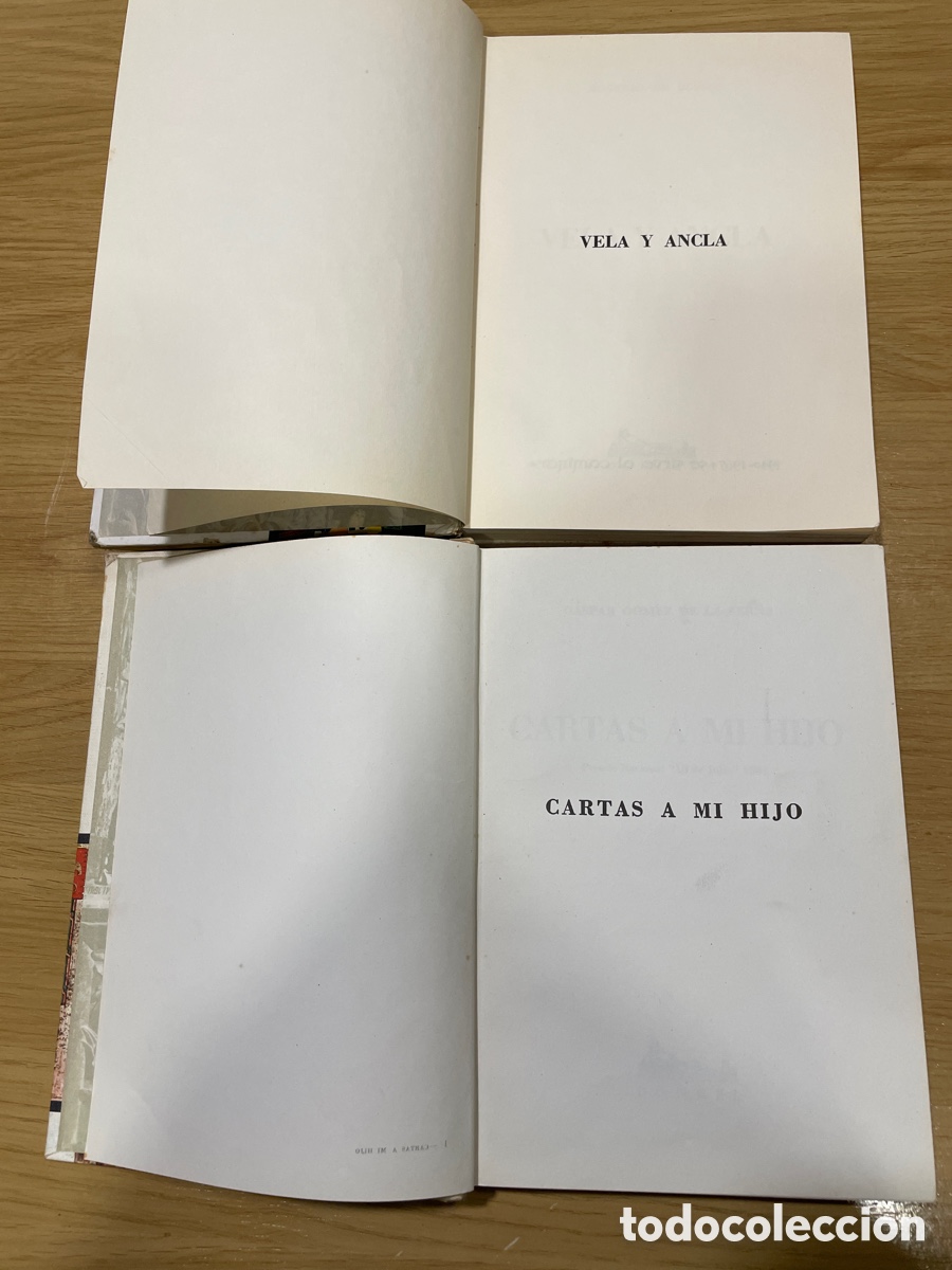 Libros de segunda mano: Vela y ancla + cartas a mi hijo Ed. Doncel. - Foto 4