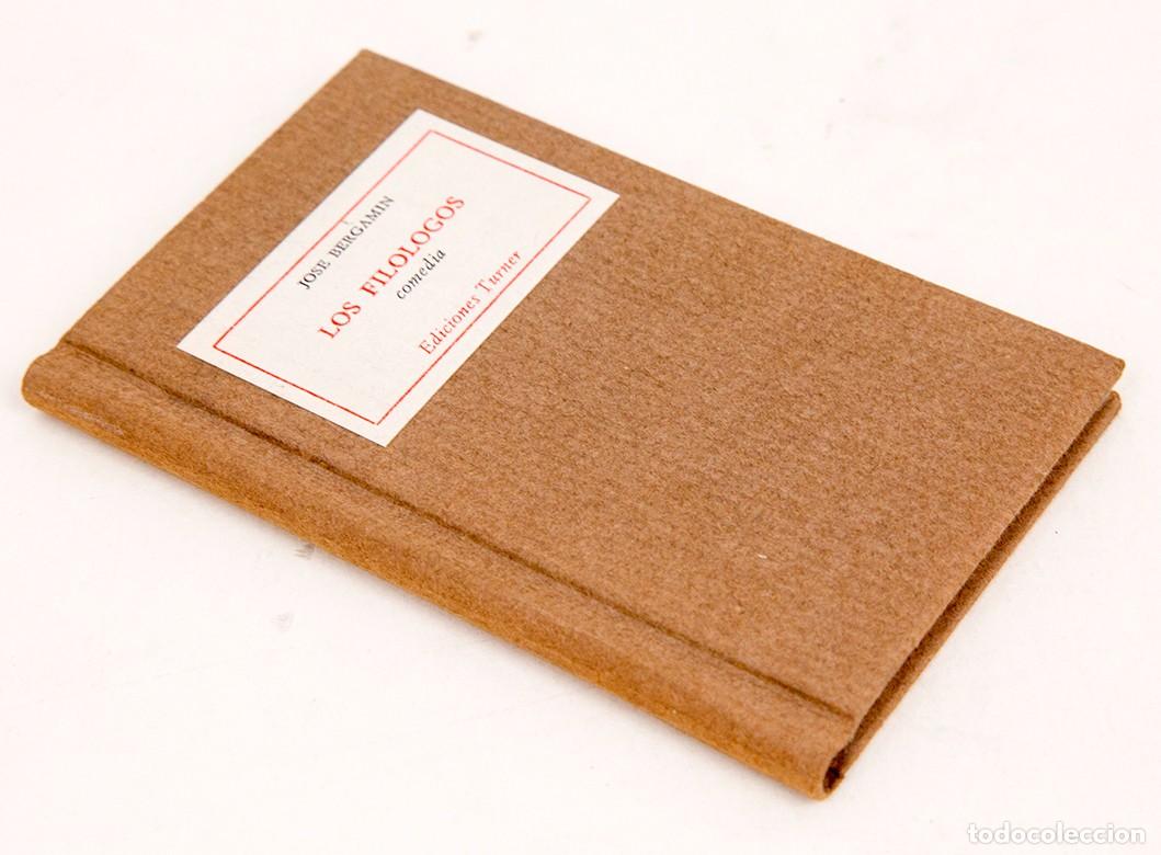 Libros de segunda mano: Jos&eacute; Bergam&iacute;n - Los fil&oacute;logos, comedia - 1978 - Foto 2