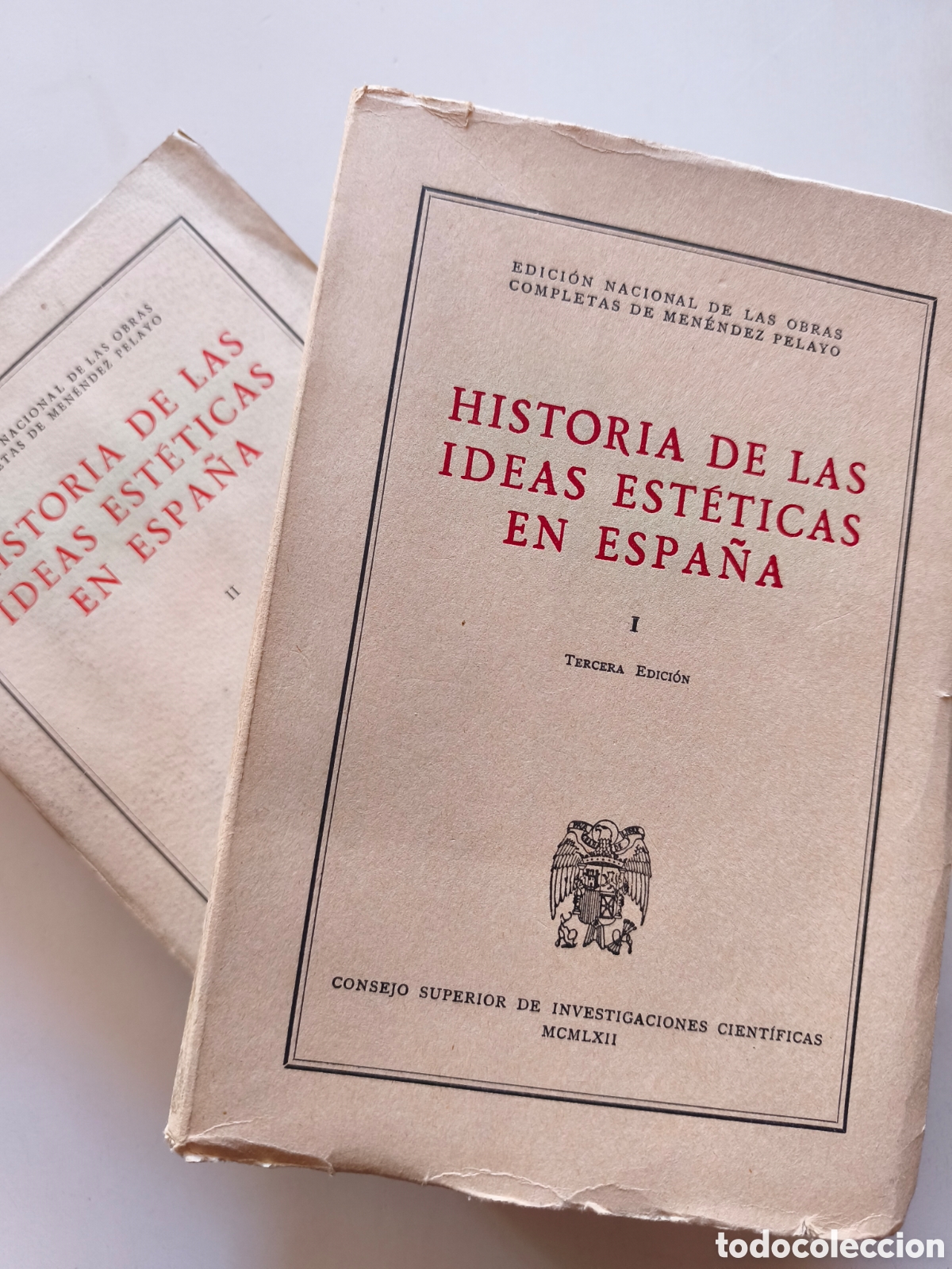 Libros de segunda mano: Historia de las ideas est&eacute;ticas en Espa&ntilde;a I y II. Marcelino Men&eacute;ndez Pelayo