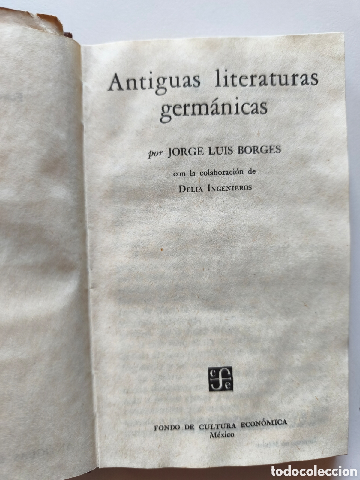 Libros de segunda mano: Jorge Luis Borges. Antiguas literaturas germ&aacute;nicas