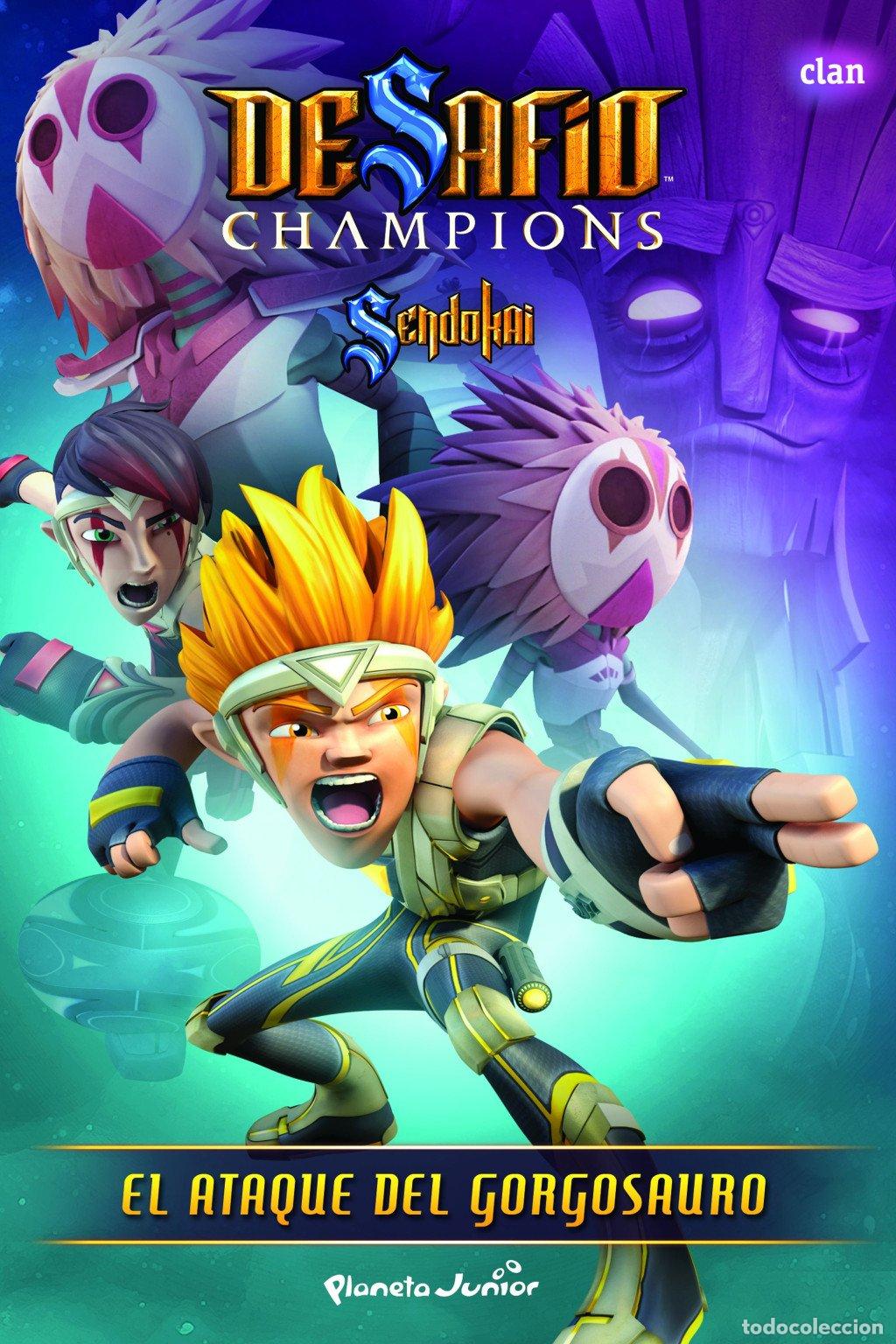 Libros de segunda mano: Desaf&iacute;o Champions Sendokai: El ataque del Gorgosauro - Narrativa 5 - Sendokai - Planeta Junior - 5