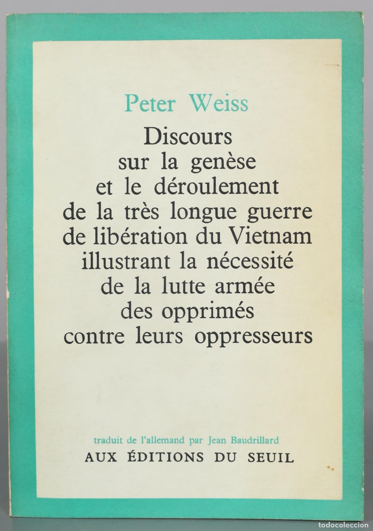 Libros de segunda mano: Discours sur la gen&egrave;se et le d&eacute;roulement de la tr&egrave;s longue guerre de lib&eacute;ration du Vietnam