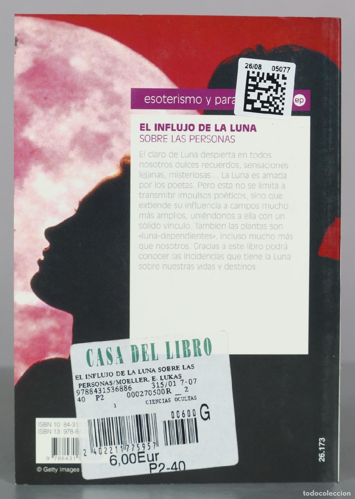 Libros de segunda mano: El influjo de la luna sobre las personas - E. Lukas Moeller - De Vecchi - Foto 2