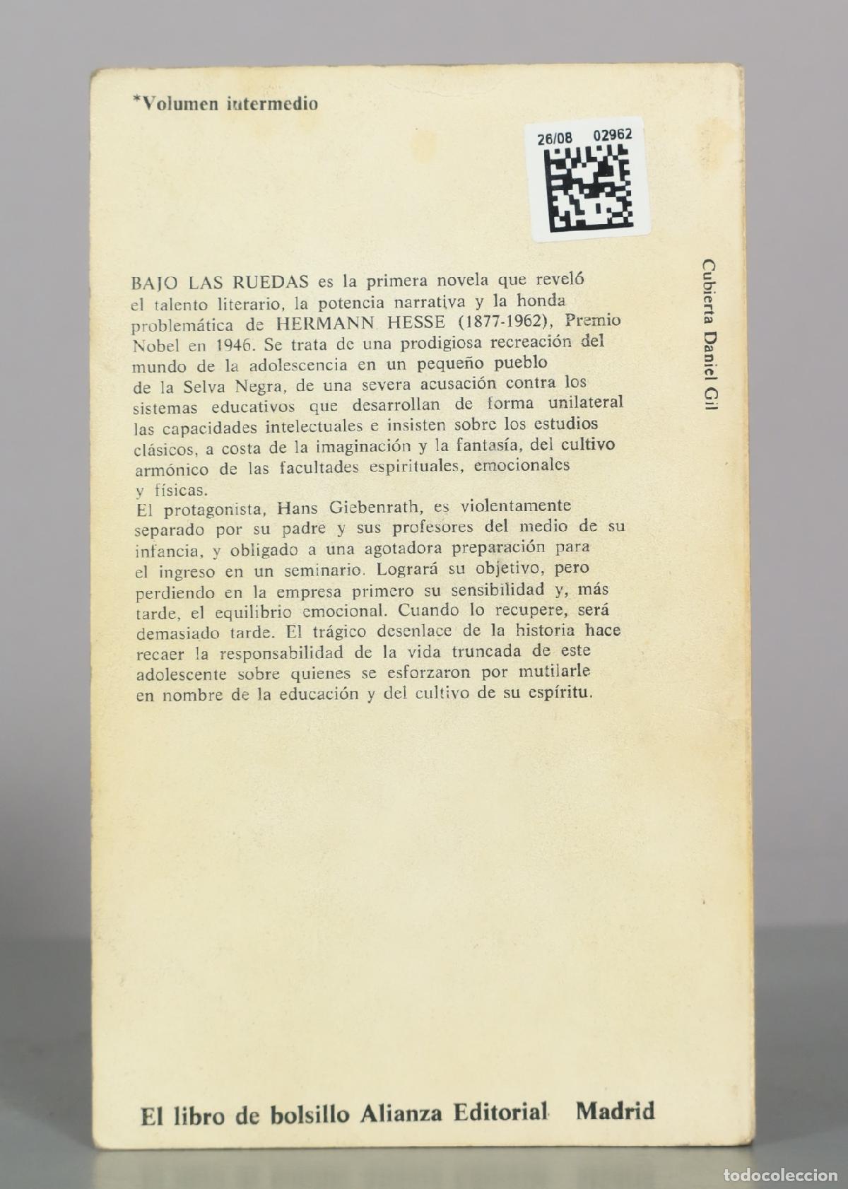 Libros de segunda mano: Bajo las ruedas - Hermann Hesse - Alianza Editorial - Foto 2