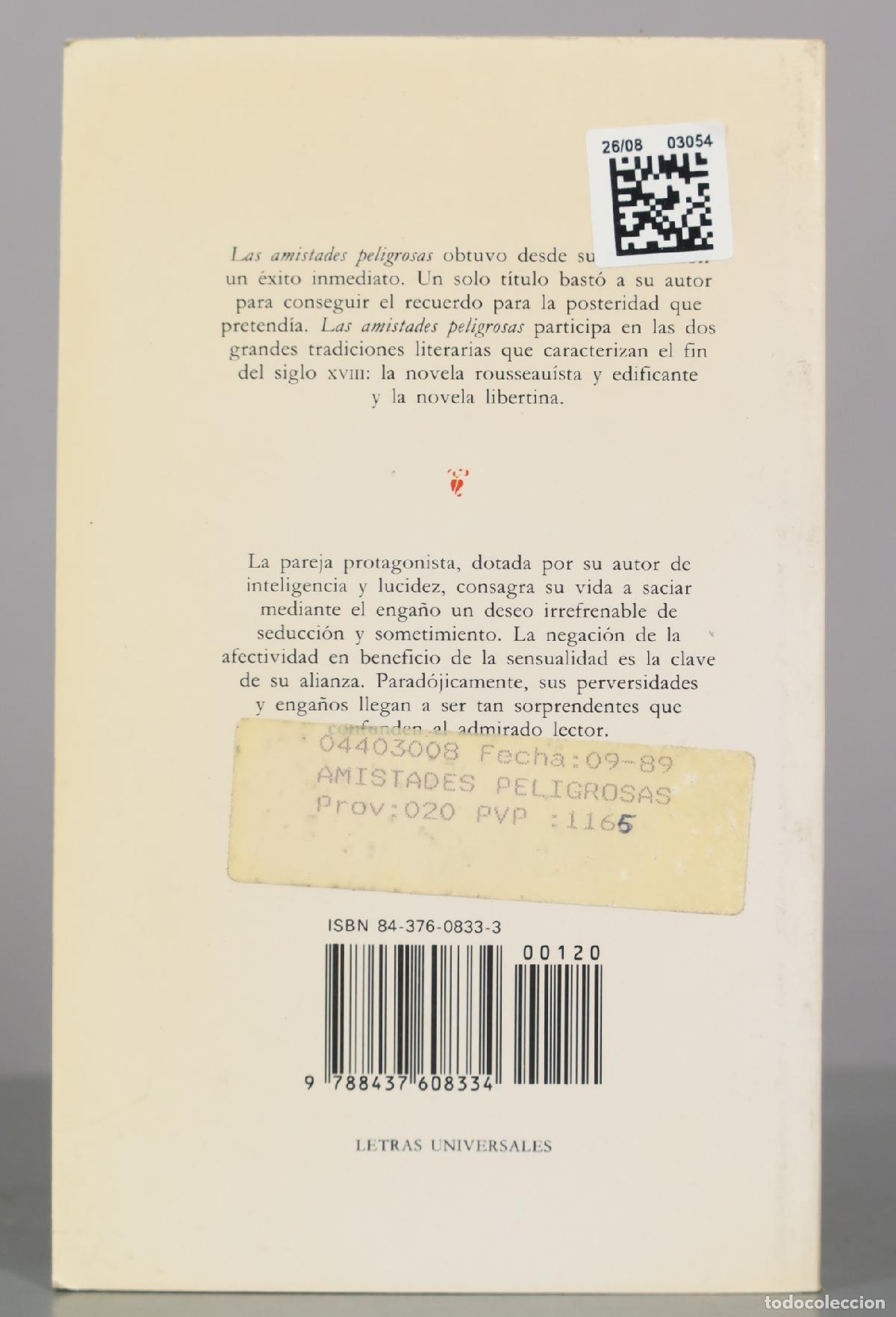 Libros de segunda mano: Las amistades peligrosas - Choderlos de Laclos - C&aacute;tedra - Foto 2