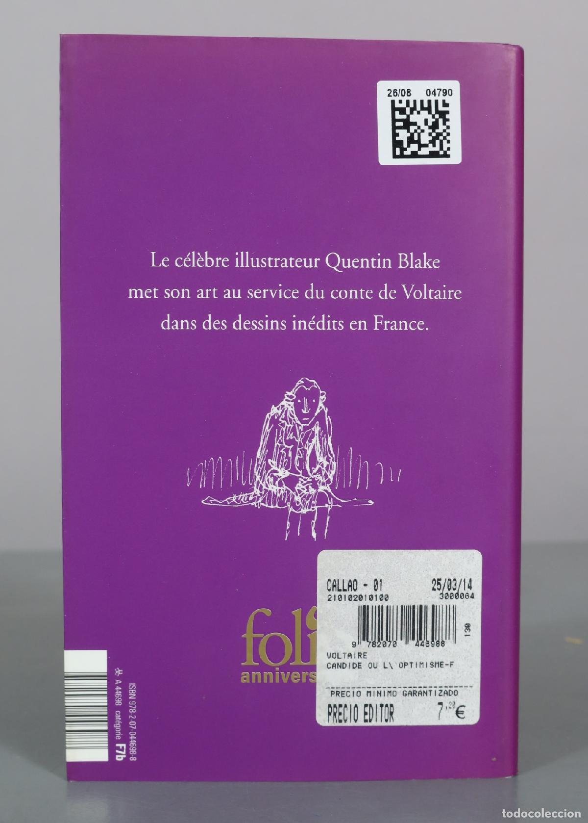 Libros de segunda mano: Candide ou lOptimisme - Voltaire - Quentin Blake - Folio - Foto 2