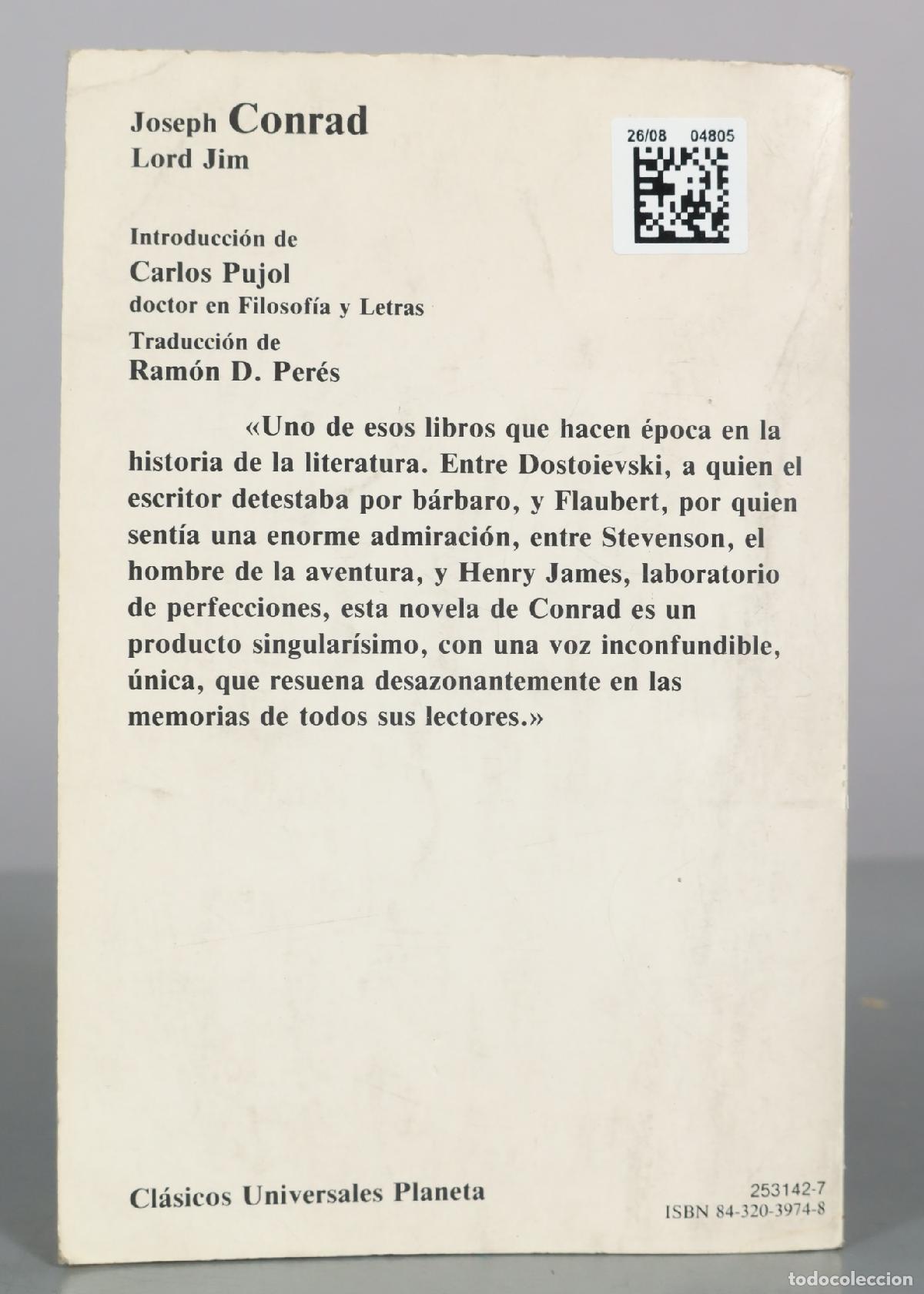 Libros de segunda mano: Lord Jim - Joseph Conrad - Planeta - Foto 2