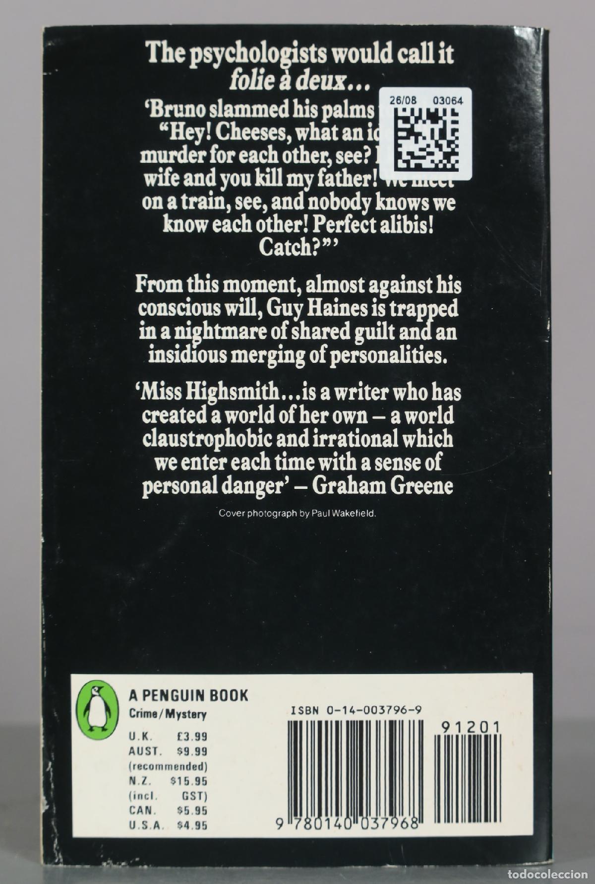 Libros de segunda mano: Strangers on a Train - Patricia Highsmith - Penguin Books - Foto 2