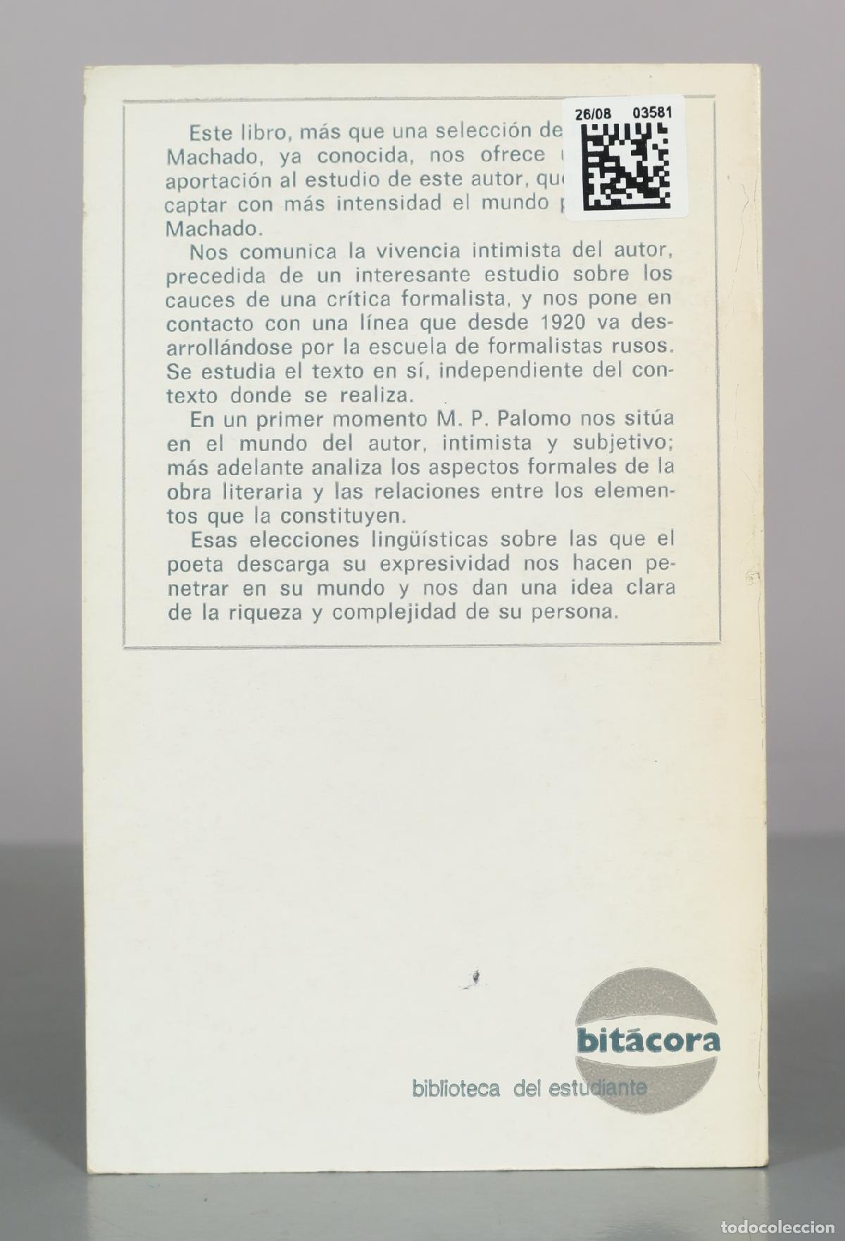 Libros de segunda mano: Poes&iacute;a - Antonio Machado - M. P. Palomo - Narcea Ediciones - Foto 2