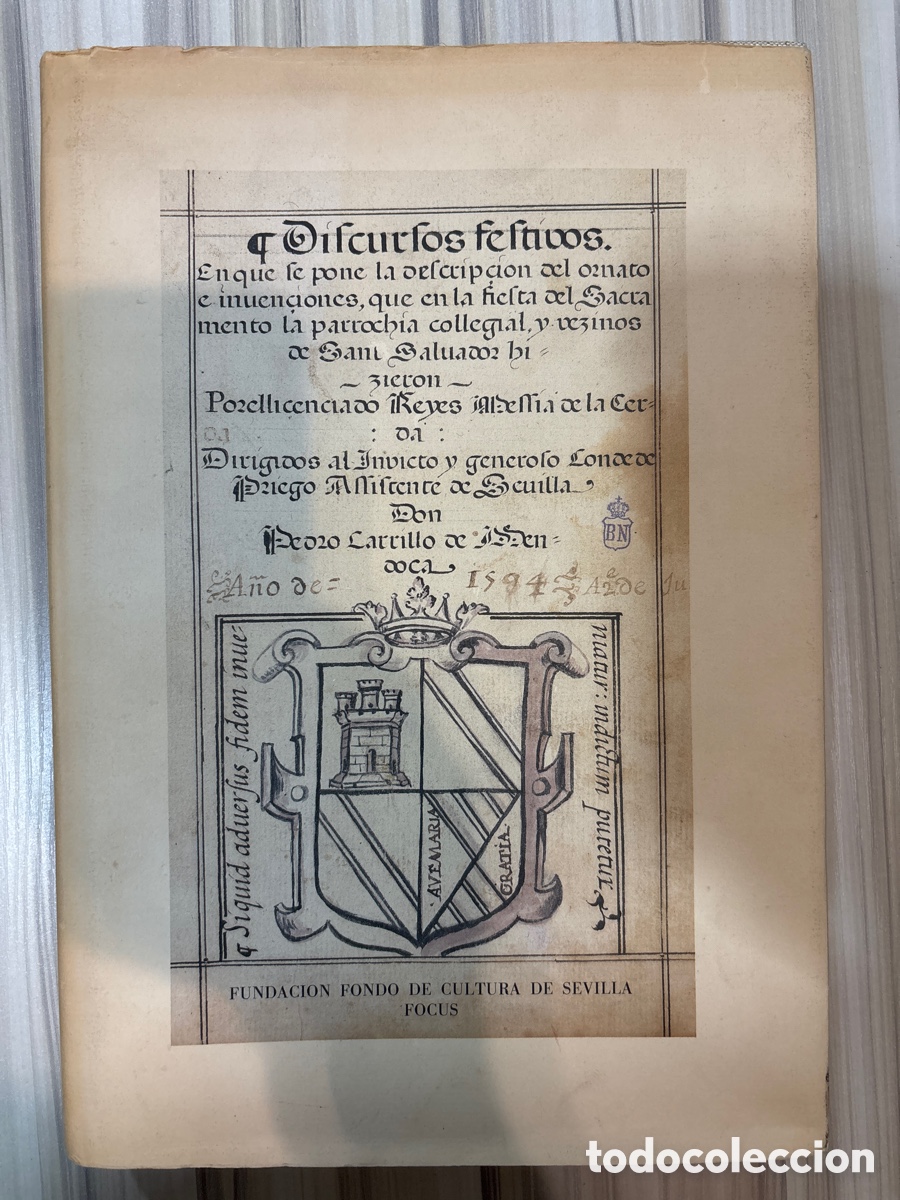 Libros de segunda mano: Discursos Festivos (1594) - Reyes Mess&iacute;a de la Cerda - Ed. FOCUS / Turner 1985