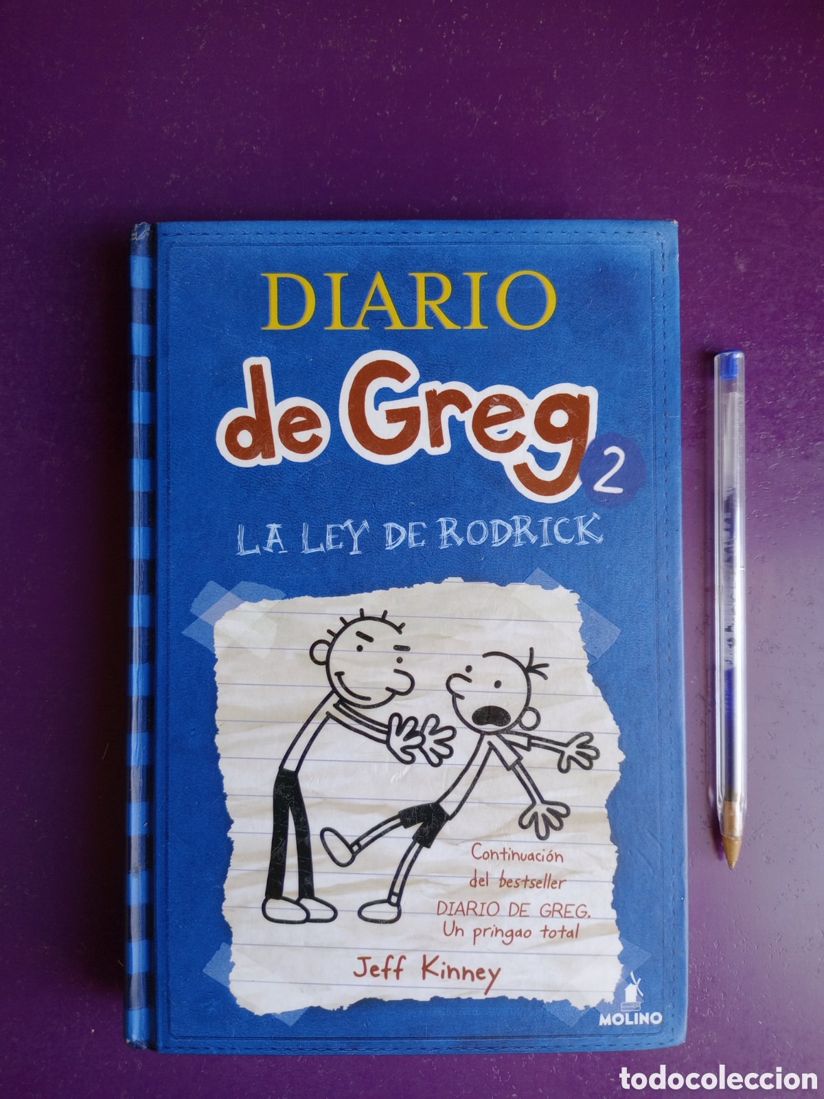 Libri di seconda mano: DIARIO DE GREG 2 - LA LEY DE RODRICK - JEFF KINNEY - ED MOLINO 10&ordf; ED 2010 - SIN APENAS USO