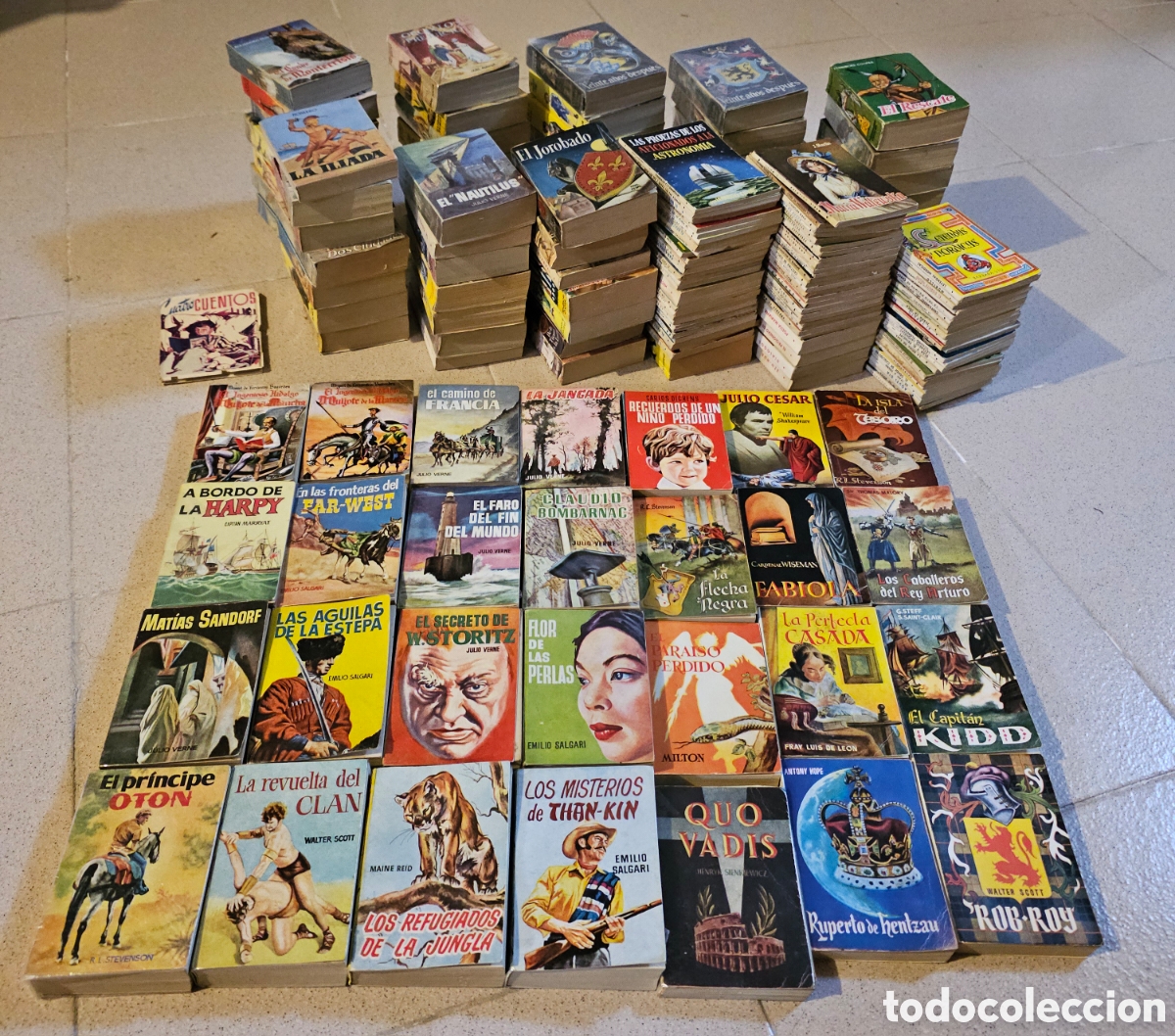 Libros de segunda mano: Lote Enciclopedia Pulga 164 libros antiguos + 1