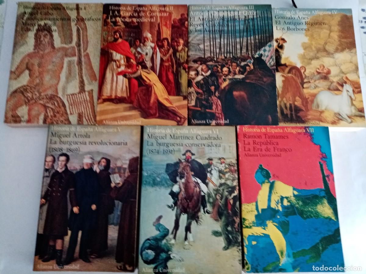 Libros de segunda mano: HISTORIA DE ESPA&Ntilde;A ALFAGUARA ( 7 VOL.) ( ALIANZA )
