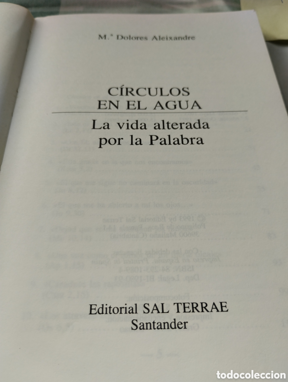 Libros de segunda mano: CIRCULOS EN EL AGUA, ALEIXANDRE, MAR&Iacute;A DOLORES - Foto 5