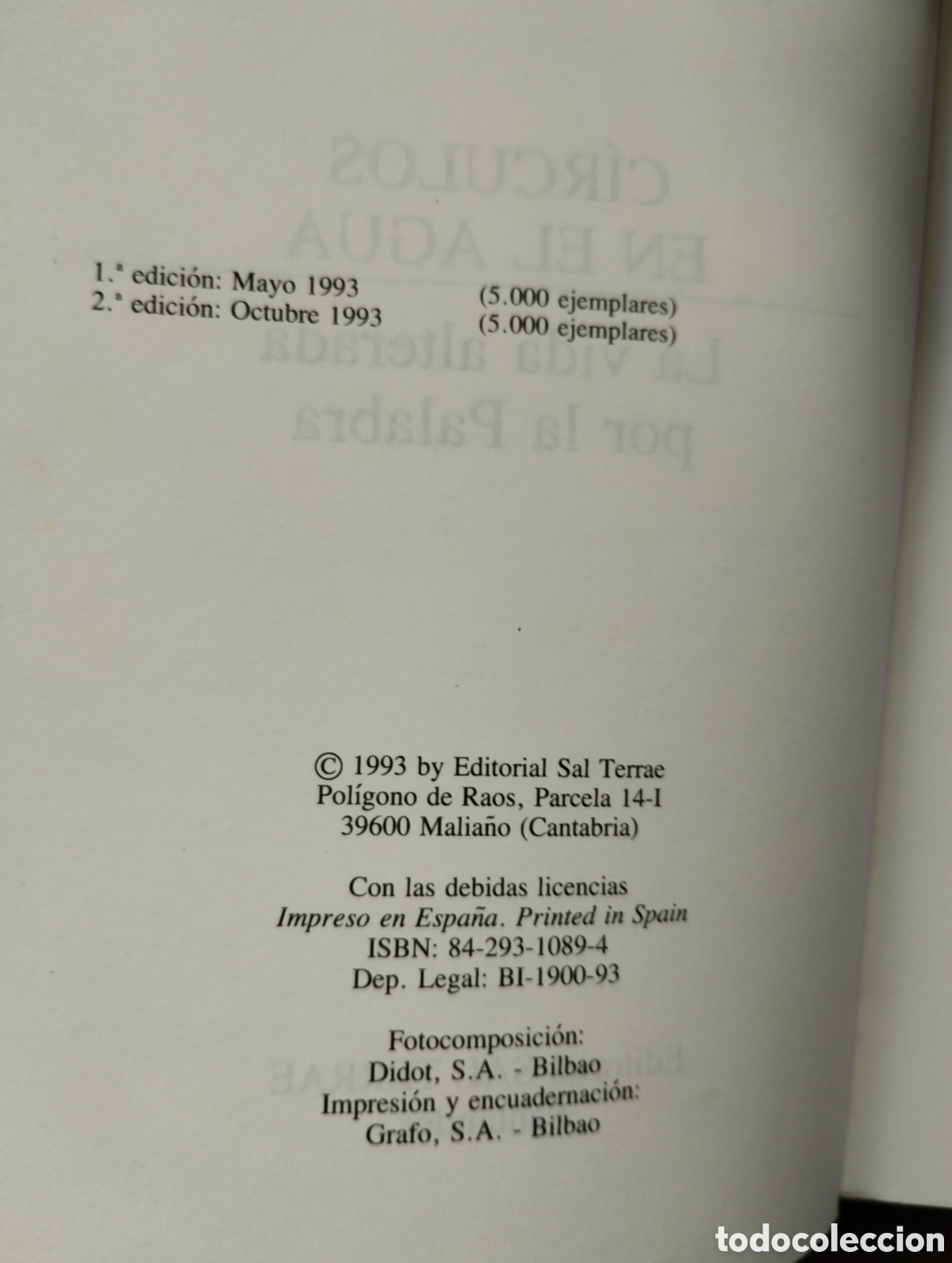 Libros de segunda mano: CIRCULOS EN EL AGUA, ALEIXANDRE, MAR&Iacute;A DOLORES - Foto 6