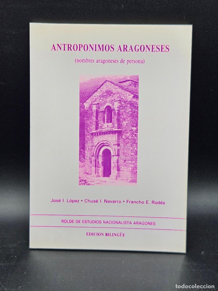 Libros de segunda mano: Antroponimos aragoneses (nombres aragoneses de persona)