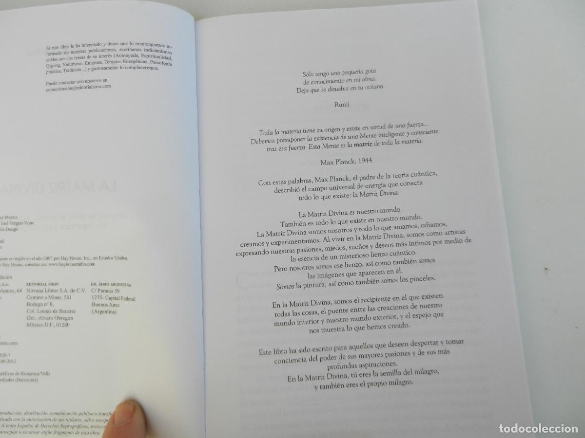 Libros de segunda mano: LA MATRIZ DIVINA - GREGG BRADEN - SIRIO 2012 - Foto 3