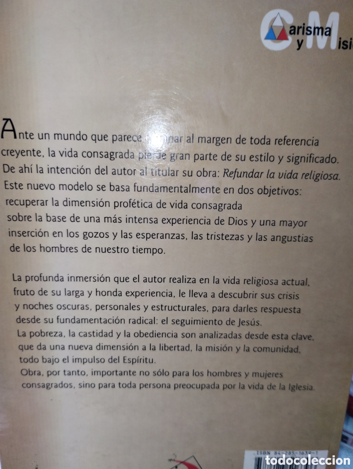Libros de segunda mano: REFUNDAR LA VIDA RELIGIOSA, FELIC&Iacute;SIMO MART&Iacute;NEZ DIEZ - Foto 2