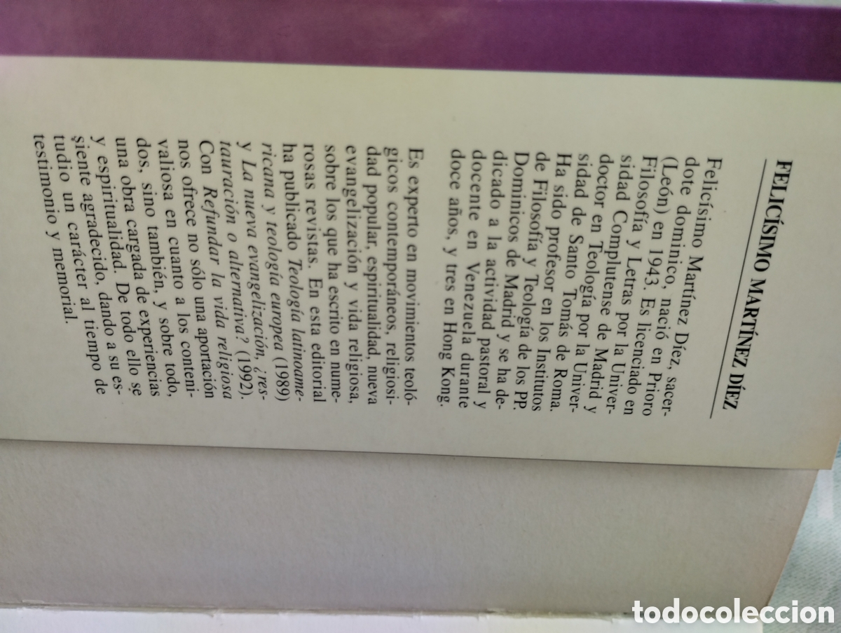 Libros de segunda mano: REFUNDAR LA VIDA RELIGIOSA, FELIC&Iacute;SIMO MART&Iacute;NEZ DIEZ - Foto 3
