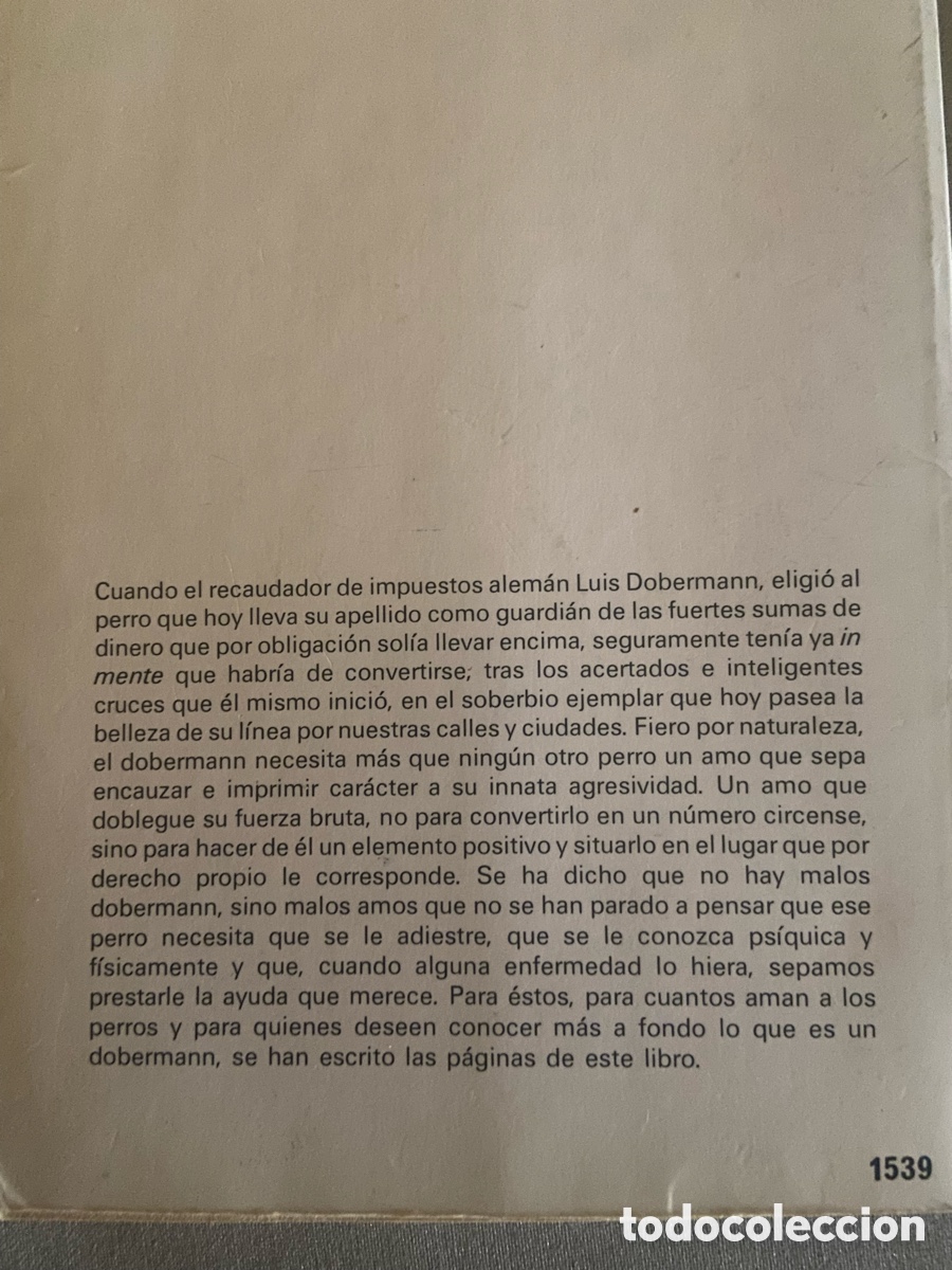 Libros de segunda mano: EL DOBERMAN. ALFRED BUCHOLZ - Foto 2