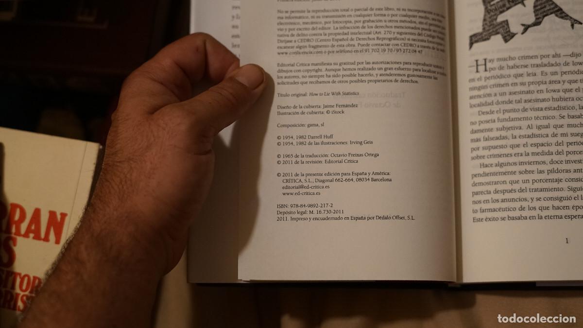Libros de segunda mano: Darrell Huff - Como mentir con estad&iacute;sticas - Foto 2