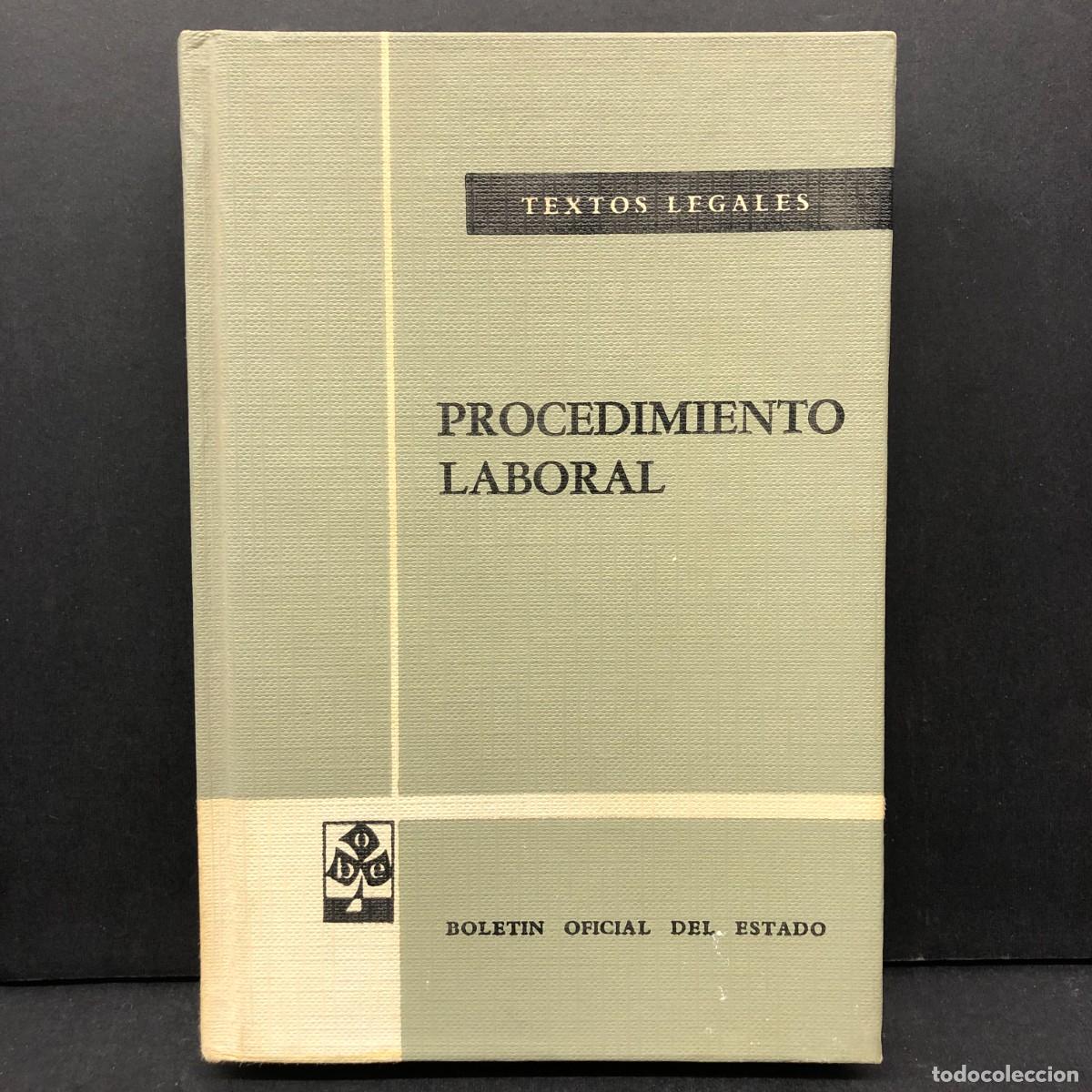 Libros de segunda mano: PROCEDIMIENTO LABORAL - TEXTOS LEGALES - BOLETIN OFICIAL DEL ESTADO / 5630