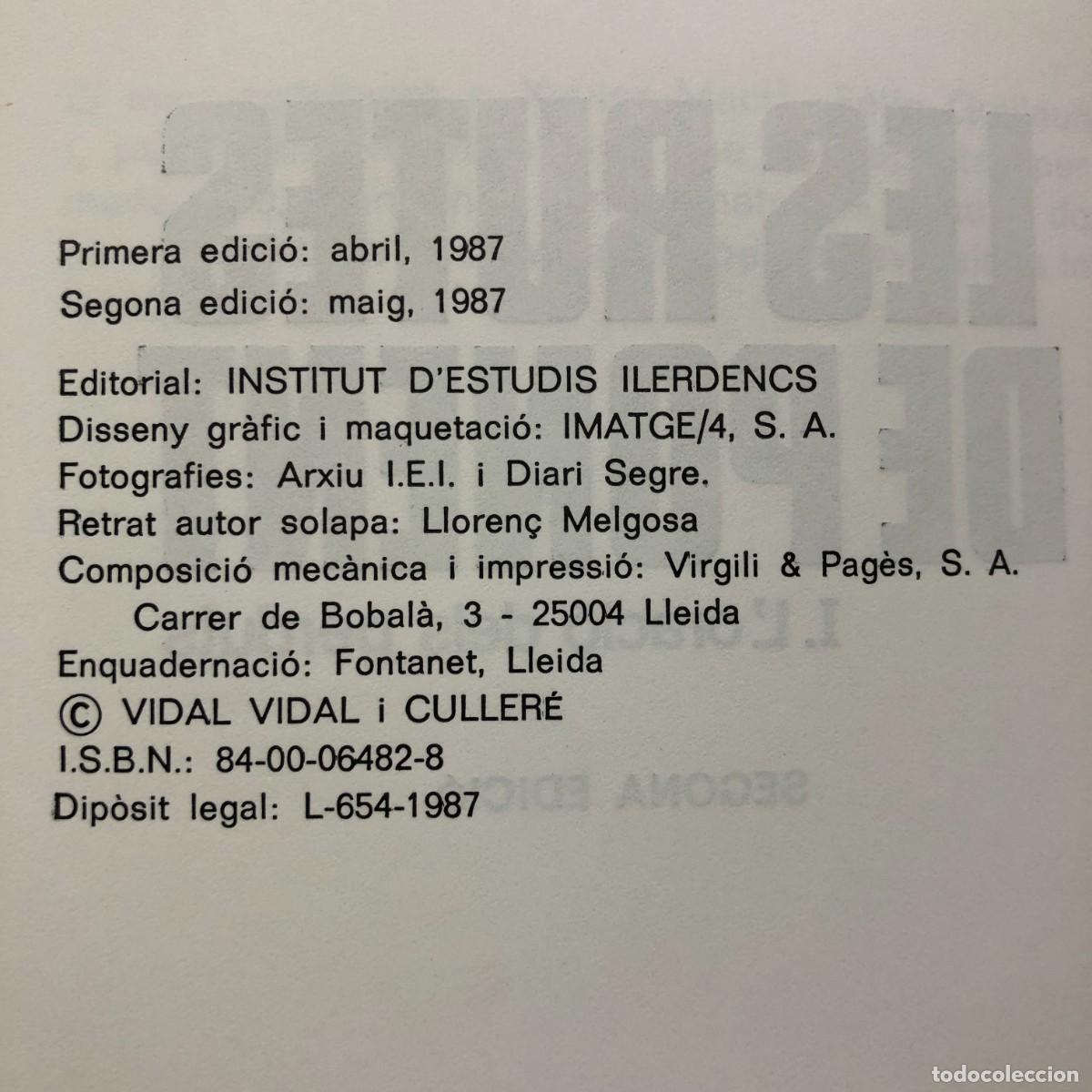 Libros de segunda mano: LES RUTES DE PONENT - VIDAL VIDAL - LORACI&Oacute; DELS PERDUTS - DEDICAT PER LAUTOR / 5642 - Foto 5