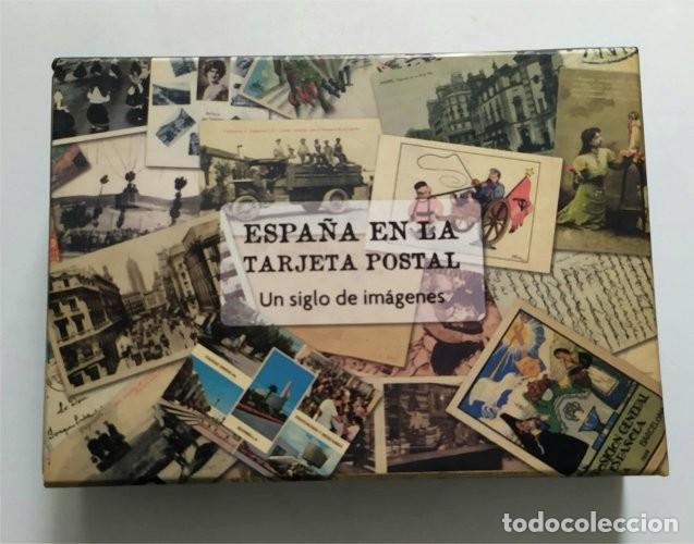 Libros de segunda mano: Espa&ntilde;a en la tarjeta postal. Un siglo de im&aacute;genes. Libro y estuche