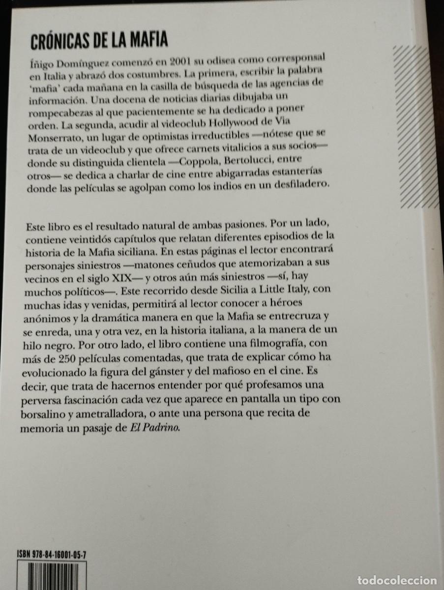Libros de segunda mano: CRONICAS DE LA MAFIA (I.DOMINGUEZ, LIBROS DEL K.O.) - Foto 2