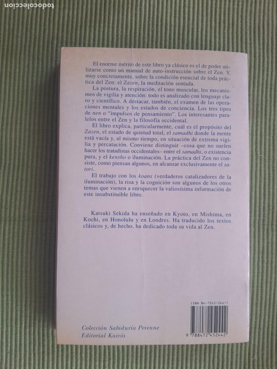 Libros de segunda mano: ZA ZEN KATSUKI SEKIDA. KAIROS 1992 - Foto 3