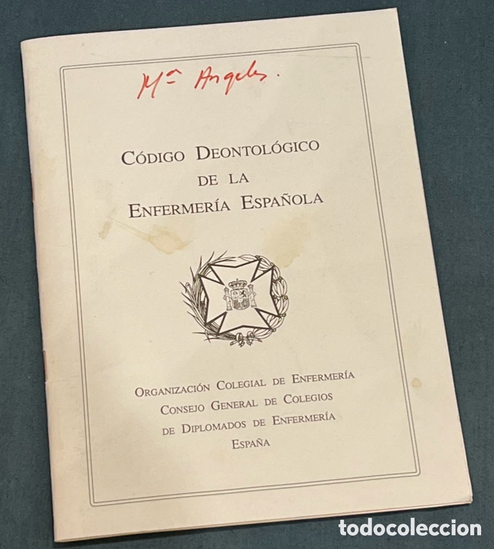 Libros de segunda mano: Libro. C&oacute;digo Depntologico de la Enfermer&iacute;a Espa&ntilde;ola. 1990.