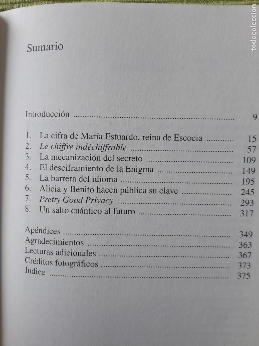 Libros de segunda mano: LOS CODIGOS SECRETOS. SIMON SINGH. DEBATE 2000 - Foto 6