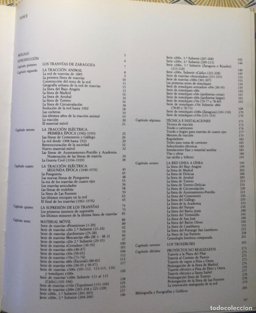 Libros de segunda mano: LOS TRANV&Iacute;AS DE ZARAGOZA - Foto 2