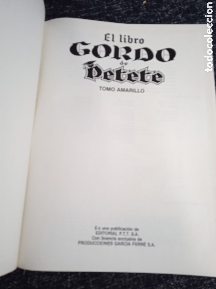 Libros de segunda mano: EL LIBRO GORDO DE PETETE / TOMO AMARILLO I - Foto 2