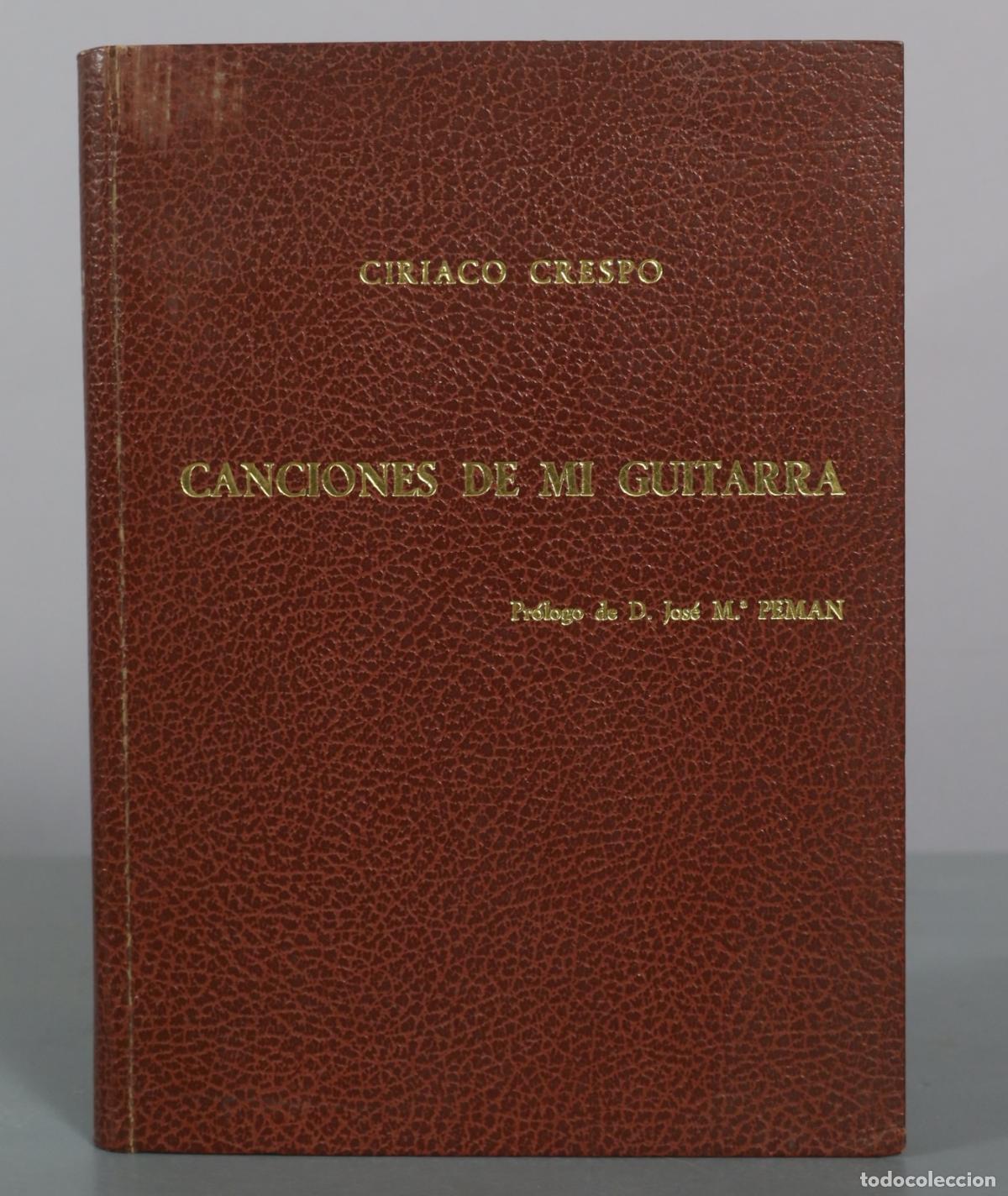 Libros de segunda mano: Canciones de mi guitarra - Ciriaco Crespo