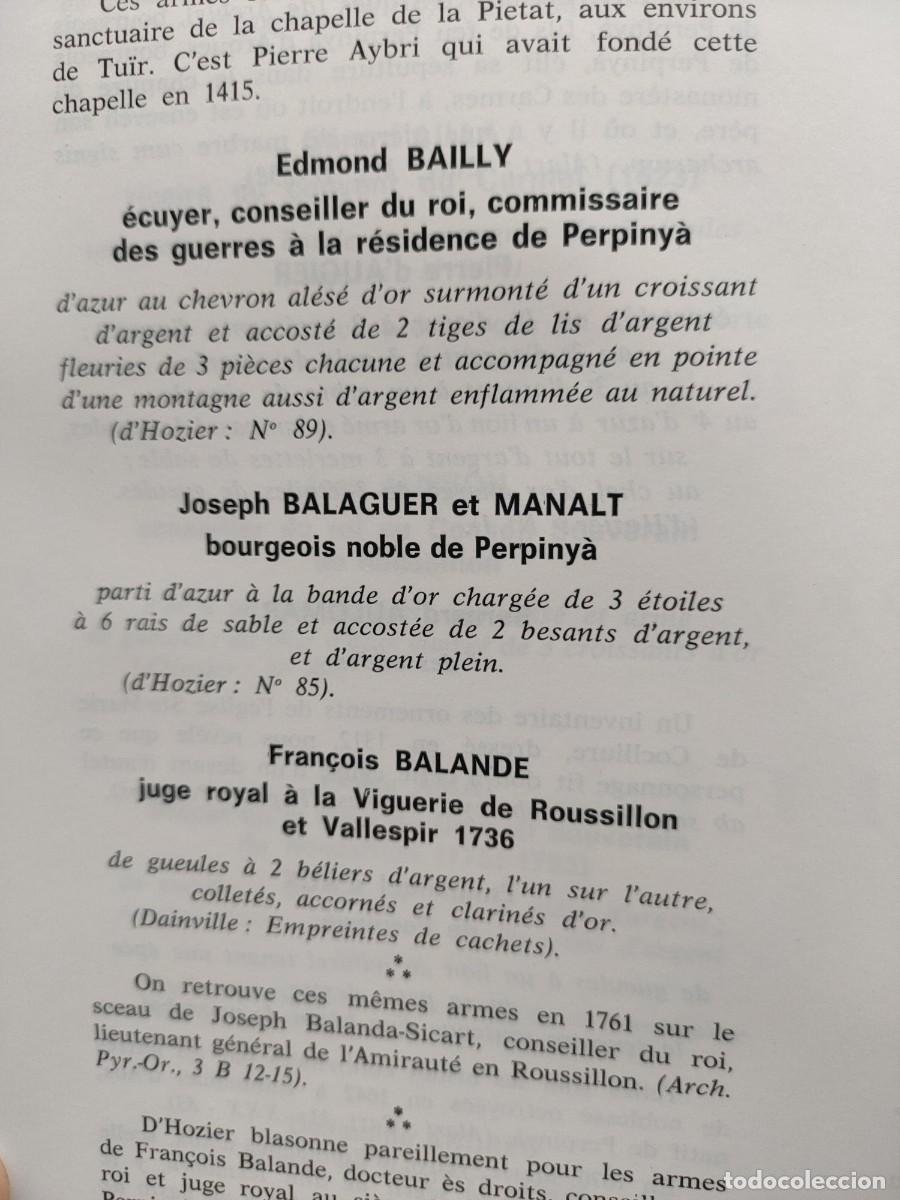 Libros de segunda mano: Armorial du Roussillon volumen 3 a&ntilde;o 1985 - Foto 5