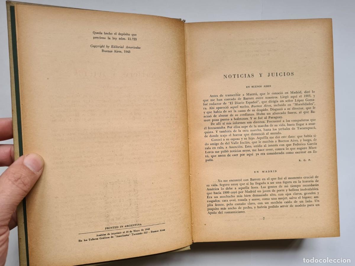 Libros de segunda mano: Obras Completas de Rafael Barrett, Americalee, 1943 - Foto 2