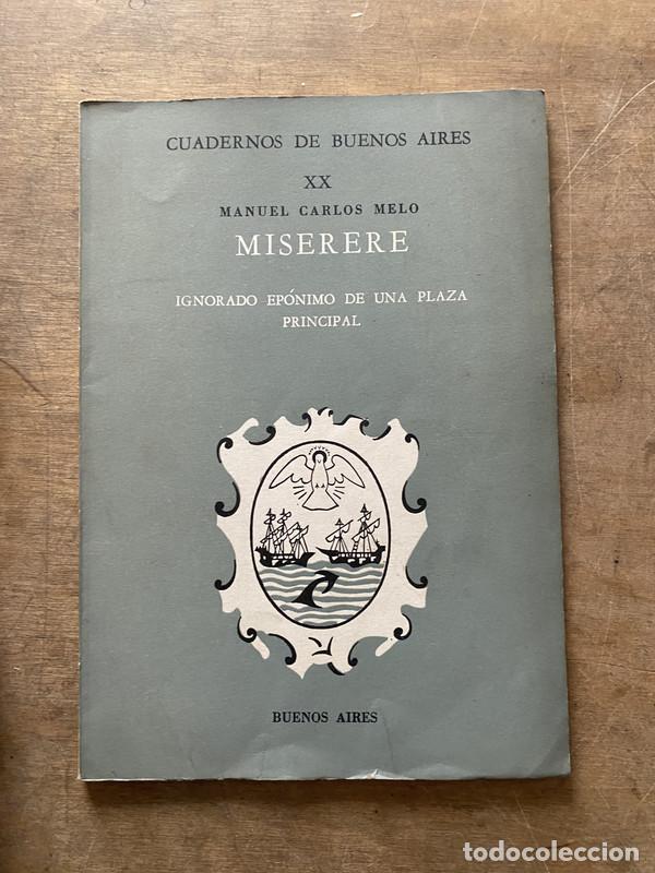 Livros em segunda m&atilde;o: Miserere - Melo Manuel Carlos