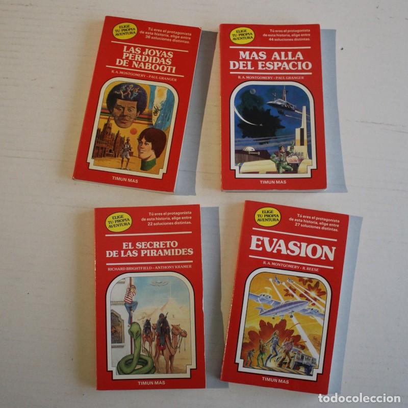 Libri di seconda mano: LOTE 4 ELIGE TU PROPIA AVENTURA 2 9 12 13 TIMUN MAS EVASION MAS ALLA DEL ESPACIO EL SECRETO DE LAS P