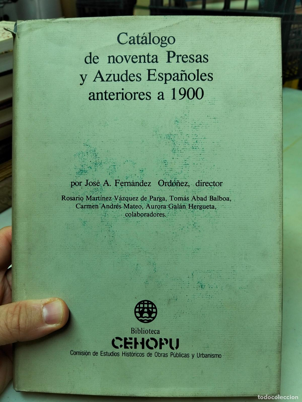 Libros de segunda mano: Hidrografia. Historia. Catalogo de Azudes Espa&ntilde;oles, Jose Fdez. Cehopu, 1984 VISITA MI CATALOGO
